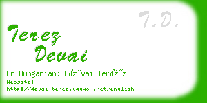 terez devai business card